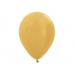 Mytex 5" Inch Pearl Gold Round Balloon ~ 100pcs
